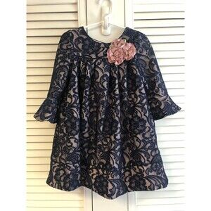 Laura ashley of london size 4 blue overlay dress